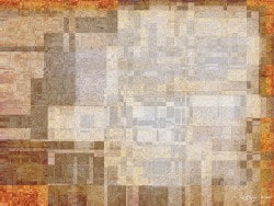 Arte frattale. Intersection, un'immagine matematica rosso e beige per una stampa fine art, creata con un grafo diretto IFS.