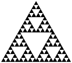 The fourth iteration of the Sierpiński triangle