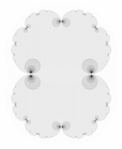 Picture of a quadratic Julia (and Fatou) set, c = 0.251
