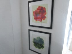 Two fine art prints of fractals made with Möbius transformations.